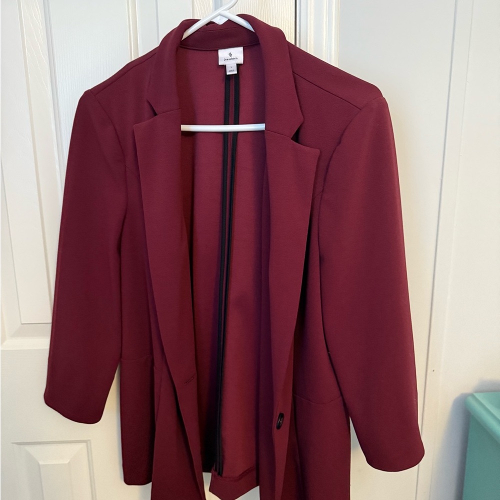 Dress Barn Burgundy Women's Blazer